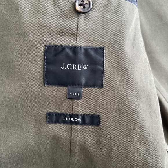 J.Crew olive blazer // size 40R - Picture 2 of 3